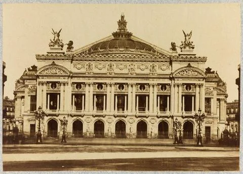 RECORD DATE NOT STATED  Facade of the Garnier Opera. Paris (ixeme arr.). A... Foto stock