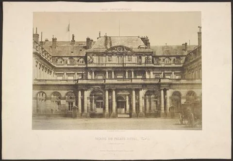 RECORD DATE NOT STATED  Facade du Palais Royal, Paris. Unknown, photograph... 写真素材