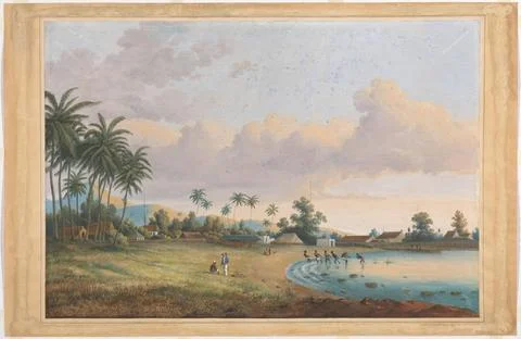 RECORD DATE NOT STATED  Face in Carnation Java, Charles William Meredith v... Foto stock