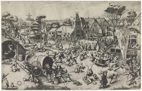 RECORD DATE NOT STATED  Fair of Sint Joris, Johannes of Lucas van Doetechu... Foto stock