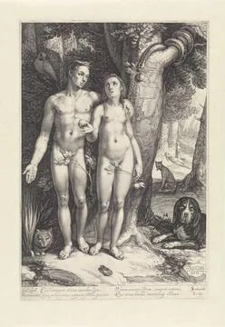RECORD DATE NOT STATED  Fall, Jan Saenredam, after Cornelis Cornelisz. van... Stock Photos