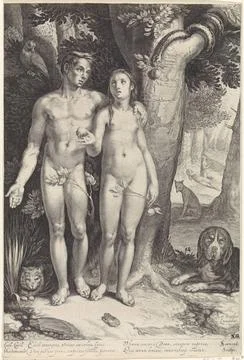 RECORD DATE NOT STATED  Fall, Jan Saenredam, after Cornelis Cornelisz. van... Stock Photos