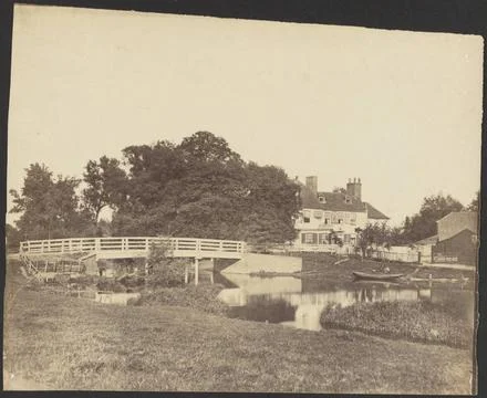 RECORD DATE NOT STATED  The Ferry Boat, Tottenham. Attributed to J. C. San... Stock Photos