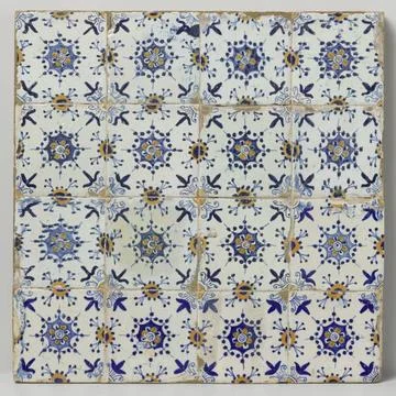RECORD DATE NOT STATED  Field of sixteen tiles (4x4) each with a multi -co... Stock Photos