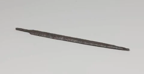 RECORD DATE NOT STATED  File, half round without a handle, with parallel n... 库存照片