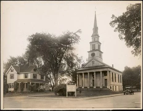 RECORD DATE NOT STATED First Congregational Parish (Unitarian), North Stre... Stock Photos