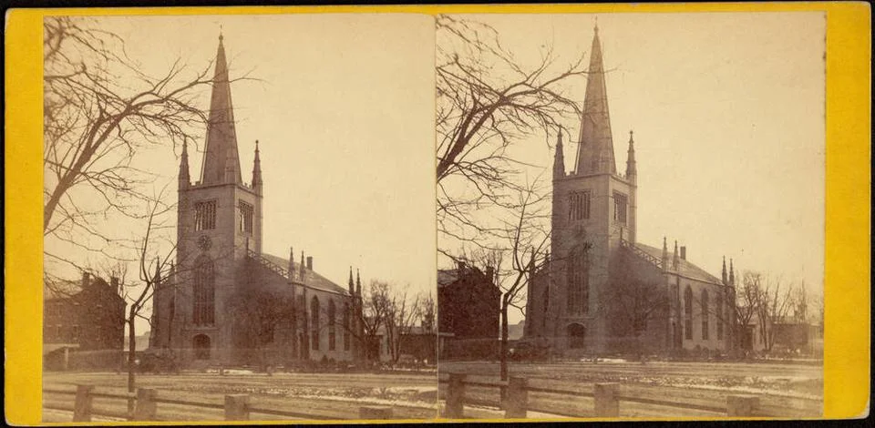 RECORD DATE NOT STATED First Parish Meeting House -- Unitarian -- in Cambr... 스톡 사진