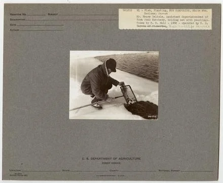 RECORD DATE NOT STATED Fish Hatcheries - New Hampshire. Photographs Relati... Stock Photos