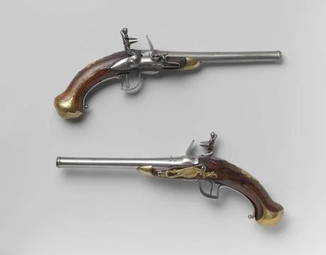 RECORD DATE NOT STATED  Flint gun by Van Schuylenburg, S. Bidet, c. 1721 -... 스톡 사진
