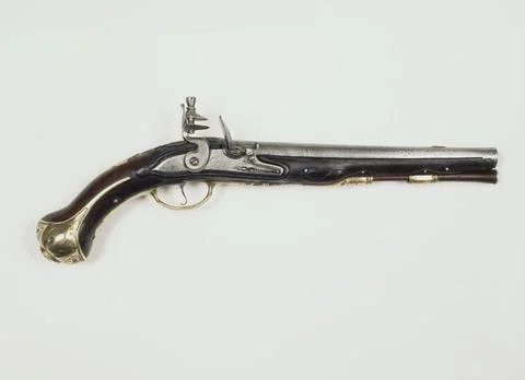 RECORD DATE NOT STATED  Flint gun, Corbeau, c. 1700 - c. 1750 flintlock pi... 스톡 사진