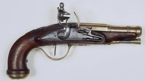RECORD DATE NOT STATED  Flint gun, anonymous, c. 1780 - c. 1790 flintlock ... 스톡 사진