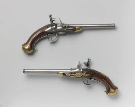 RECORD DATE NOT STATED  Flint gun by Van Schuylenburg, c. 1721 - c. 1731 f... 스톡 사진