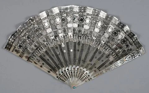 RECORD DATE NOT STATED  Folded range, Facing sheet decor: in the upper par... Foto stock