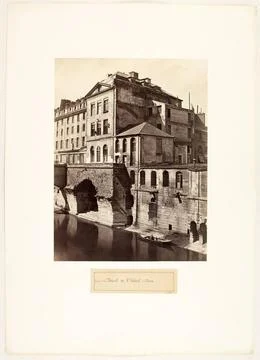 RECORD DATE NOT STATED  Former HÃ tel-Dieu. Paris (IVth arr.), Between 186.. Stock Photos