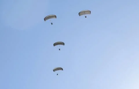 RECORD DATE NOT STATED Four U.S. Air Force pararescuemen, assigned to the ... Stock Photos