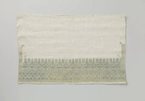 RECORD DATE NOT STATED  Fragment of a stop patch (?) Of silk on cotton mus... Stock Photos
