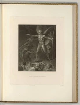 RECORD DATE NOT STATED  Francesco Bartolozzi (Engraver) Satan awakens his ... Stock Photos