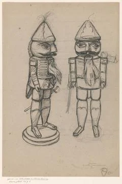 RECORD DATE NOT STATED  Front and side view of the nutcracker, Willem Wenc... Stock Photos