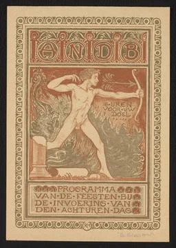 RECORD DATE NOT STATED  Front of the cover of the program of the Festiviti... Stock Photos