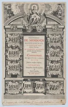 RECORD DATE NOT STATED Frontispiece for Commentarij in Quator Libros Regum... Stock Photos