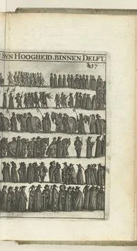 RECORD DATE NOT STATED  Funeral of Maurits, 1625, 1662 - 1664 Funeral para... Stock-Fotos