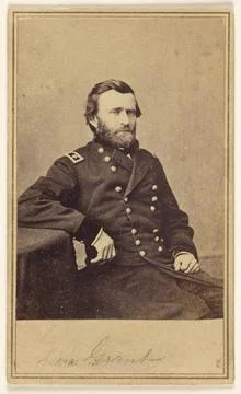 RECORD DATE NOT STATED Gen. Ulysses S. Grant. Mathew B. Brady (American, a... Stock Photos
