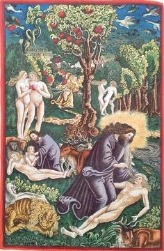 RECORD DATE NOT STATED  Georg Lemberger Old will (Luther Bible): Creation ... 写真素材