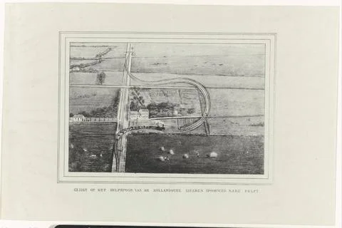 RECORD DATE NOT STATED  Gezigt on the auxiliary track of the Hollandsche I... Fotos de archivo