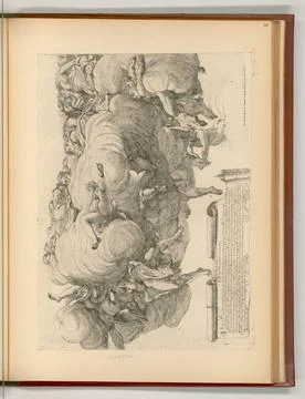 RECORD DATE NOT STATED  Giovanni Battista Vanni Angel in clouds. etching 1... Stock Photos