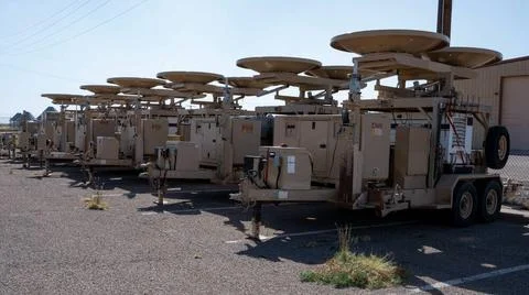 RECORD DATE NOT STATED Global Positioning System jammers sit outside of th... Stock Photos