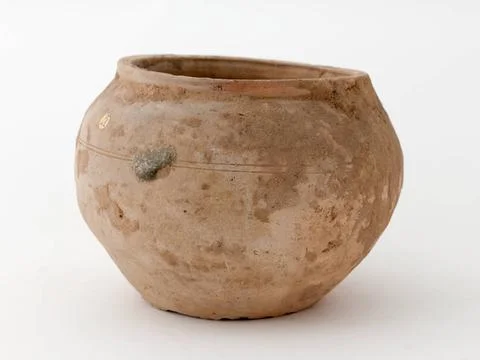 RECORD DATE NOT STATED  Globular pot . Terracotta. Vietnam-Xe-Xive s. Pari... Stock-Fotos