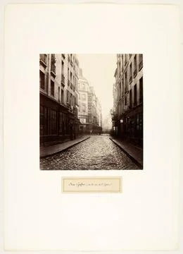 RECORD DATE NOT STATED  Gozlin Street, View of rue de l Egout. Paris (6th ... Stock Photos