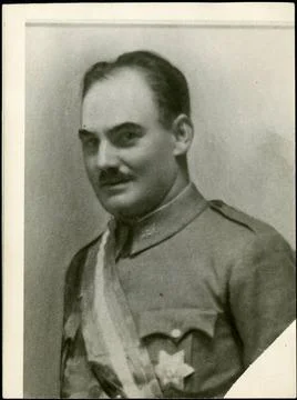 RECORD DATE NOT STATED Gral portrait. Oswaldo Fernando Capable and Montes,... Stock Photos