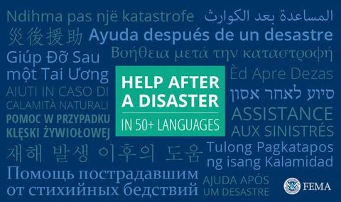 RECORD DATE NOT STATED This graphic depicts the phrase ;help after a disas... Stock Photos