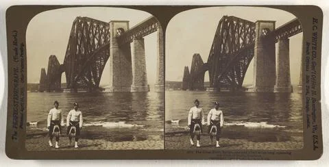 RECORD DATE NOT STATED The Great Forth Bridge, one and a half miles long, ... Stock Photos