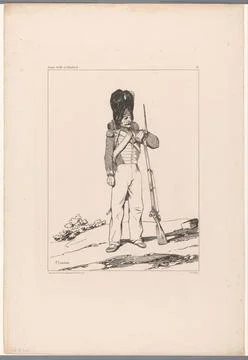 RECORD DATE NOT STATED  Grenadier van de Koninklijke Garde, Nicolas Toussa... Stock Photos