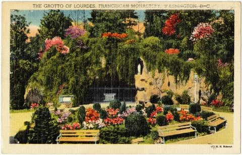 RECORD DATE NOT STATED The Grotto of Lourdes, Franciscan Monastery, Washin... Foto stock