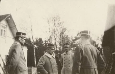 RECORD DATE NOT STATED A group of Swedish soldiers. The picture is include... Foto stock