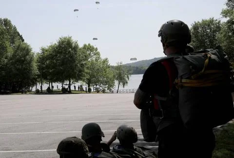 RECORD DATE NOT STATED A group of U.S Army Rangers, assigned to the 5th Ra... Stock Photos