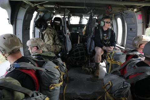RECORD DATE NOT STATED A group of U.S Army Rangers, assigned to the 5th Ra... Stock Photos