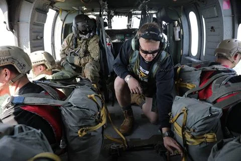 RECORD DATE NOT STATED A group of U.S Army Rangers, assigned to the 5th Ra... Foto stock