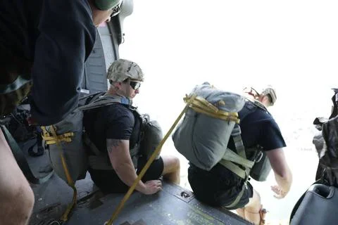 RECORD DATE NOT STATED A group of U.S Army Rangers, assigned to the 5th Ra... Stock Photos