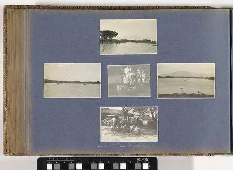 RECORD DATE NOT STATED  Group portrait at a house on Lake Bengadis on Java... Fotos Stock