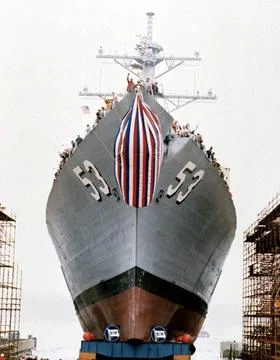 RECORD DATE NOT STATED The guided missile destroyer JOHN PAUL JONES (DDG-5... Stock Photos