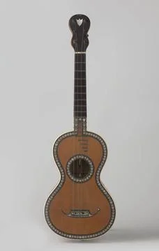 RECORD DATE NOT STATED  Guitar, D. &amp; A Roudhloff, 1800 - 1820 Guitar, glue... Stock Photos