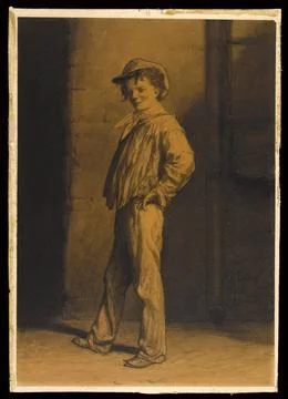 RECORD DATE NOT STATED  Gustave Gustave Brion. Gavroche . 1862. Paris, hou... Stock Photos