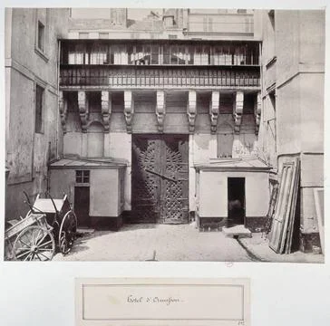 RECORD DATE NOT STATED  HÃ tel d Ormesson , Paris (iveme arr.). Photograph.. Stock-Fotos