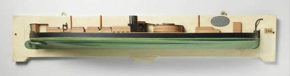 RECORD DATE NOT STATED  Half Model of A Monitor, Rijkswerf Amsterdam (Poss... Stock Photos