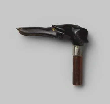 RECORD DATE NOT STATED  Handle of wood, on which a button of black horn in... Photos