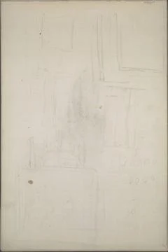 RECORD DATE NOT STATED  Hans Canon Indistinct sketches of spatial division... Stock Photos